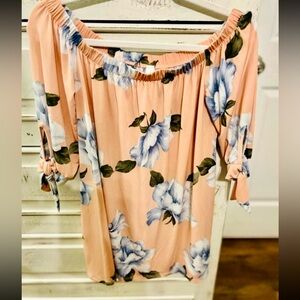 Floral Off-Shoulder Women's Top